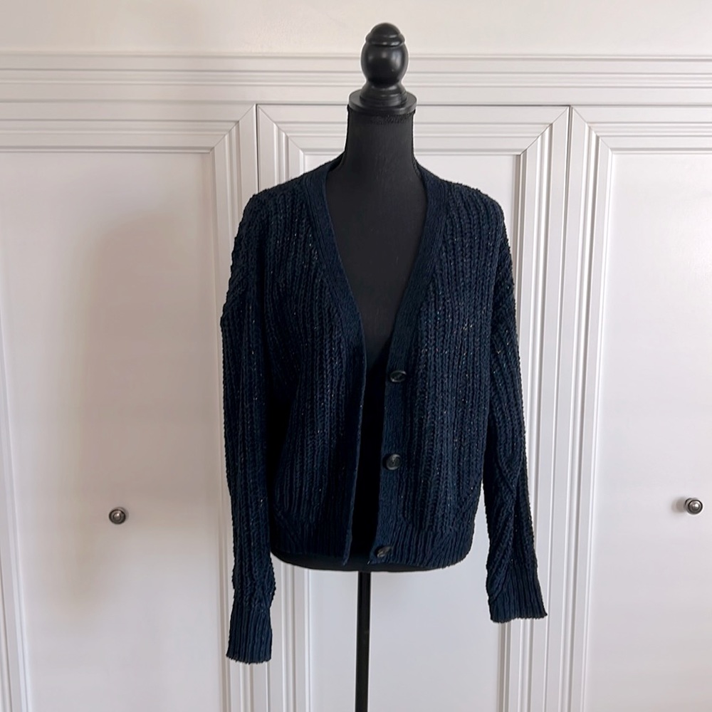 Maurice’s Navy Blue with glitter strands NWOT